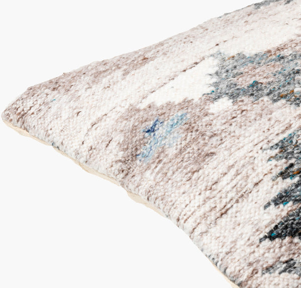 Surya Alyssa 14"L X 22"W Southwestern Accent Pillow – Unique Design, Comfort, And Easy Care For Any Room Ice Blue Recycled Pet Yarn,Cotton Ays003-2020p