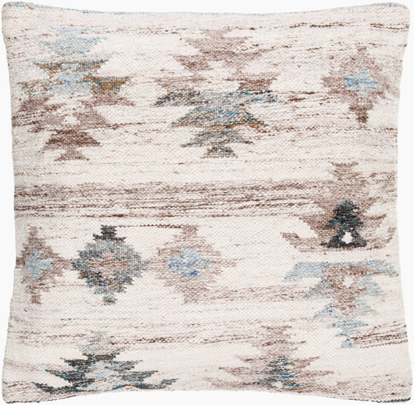 Surya Alyssa 14"L X 22"W Southwestern Accent Pillow – Unique Design, Comfort, And Easy Care For Any Room Ice Blue Recycled Pet Yarn,Cotton Ays003-2222