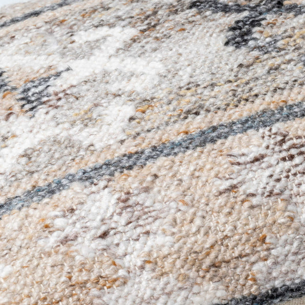 Surya Alyssa 14"L X 22"W Southwestern Accent Pillow – Unique Design, Comfort, And Easy Care For Any Room Medium Gray Recycled Pet Yarn,Cotton Ays004-2222p