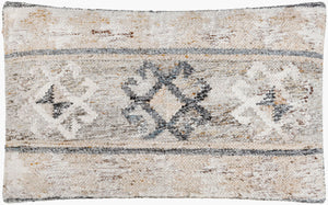 Surya Alyssa 14"L X 22"W Southwestern Accent Pillow – Unique Design, Comfort, And Easy Care For Any Room Medium Gray Recycled Pet Yarn,Cotton Ays004-1422p