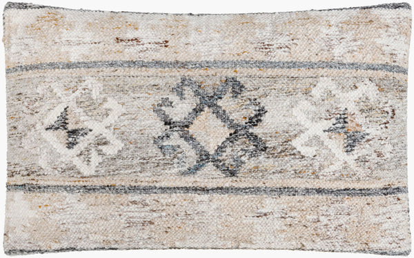 Surya Alyssa 14"L X 22"W Southwestern Accent Pillow – Unique Design, Comfort, And Easy Care For Any Room Medium Gray Recycled Pet Yarn,Cotton Ays004-1422p