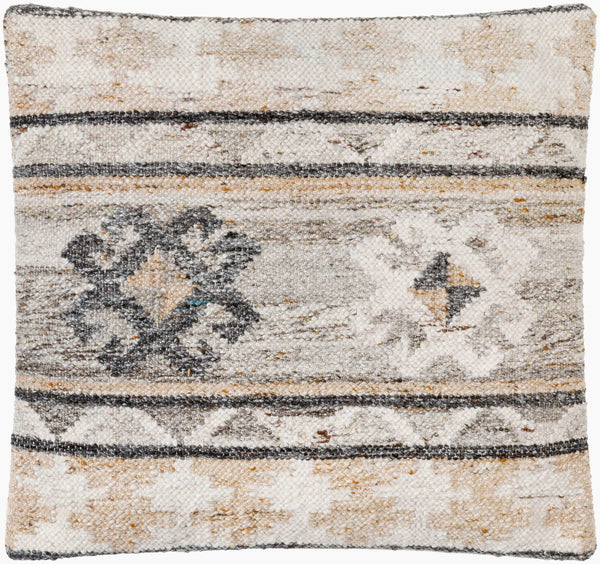 Surya Alyssa 14"L X 22"W Southwestern Accent Pillow – Unique Design, Comfort, And Easy Care For Any Room Medium Gray Recycled Pet Yarn,Cotton Ays004-1818