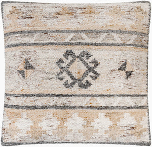 Surya Alyssa 14"L X 22"W Southwestern Accent Pillow – Unique Design, Comfort, And Easy Care For Any Room Medium Gray Recycled Pet Yarn,Cotton Ays004-2020p