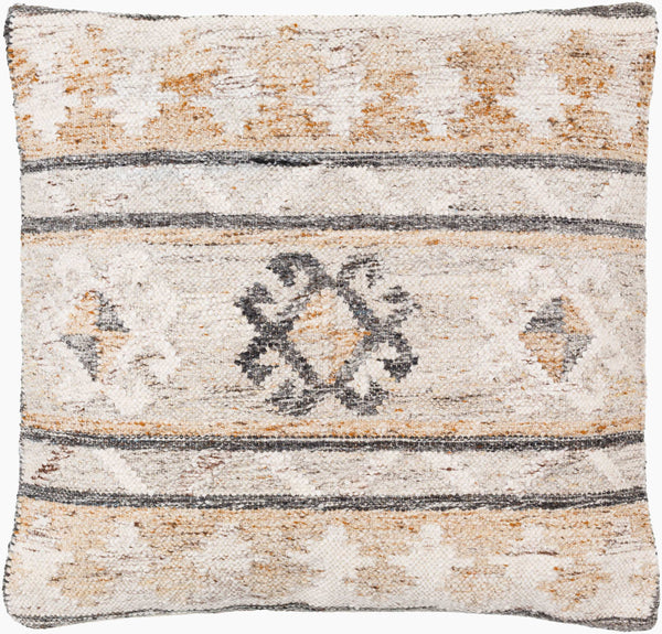 Surya Alyssa 14"L X 22"W Southwestern Accent Pillow – Unique Design, Comfort, And Easy Care For Any Room Medium Gray Recycled Pet Yarn,Cotton Ays004-2222p