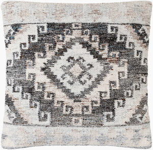 Surya Alyssa 14"L X 22"W Southwestern Accent Pillow – Unique Design, Comfort, And Easy Care For Any Room Black Recycled Pet Yarn,Cotton Ays005-2020d