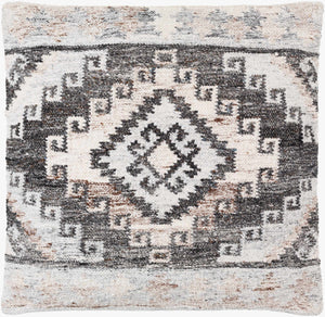 Surya Alyssa 14"L X 22"W Southwestern Accent Pillow – Unique Design, Comfort, And Easy Care For Any Room Black Recycled Pet Yarn,Cotton Ays005-2222d