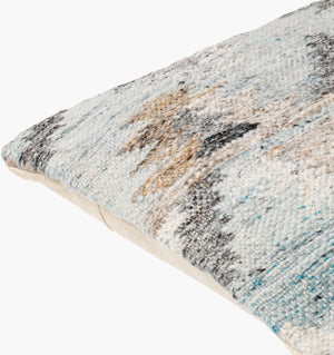 Surya Alyssa 14"L X 22"W Southwestern Accent Pillow – Unique Design, Comfort, And Easy Care For Any Room Gray Recycled Pet Yarn,Cotton Ays006-2222d