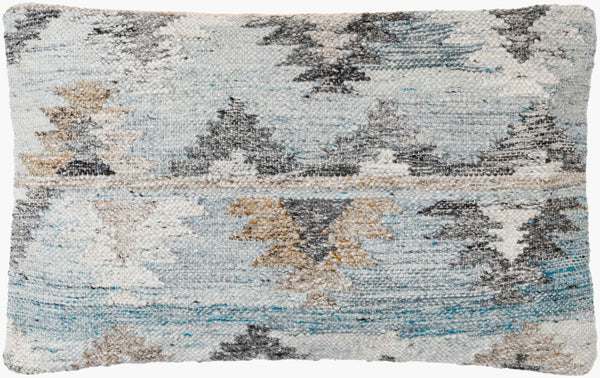 Surya Alyssa 14"L X 22"W Southwestern Accent Pillow – Unique Design, Comfort, And Easy Care For Any Room Gray Recycled Pet Yarn,Cotton Ays006-1422