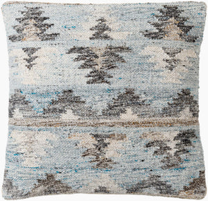 Surya Alyssa 14"L X 22"W Southwestern Accent Pillow – Unique Design, Comfort, And Easy Care For Any Room Gray Recycled Pet Yarn,Cotton Ays006-1818