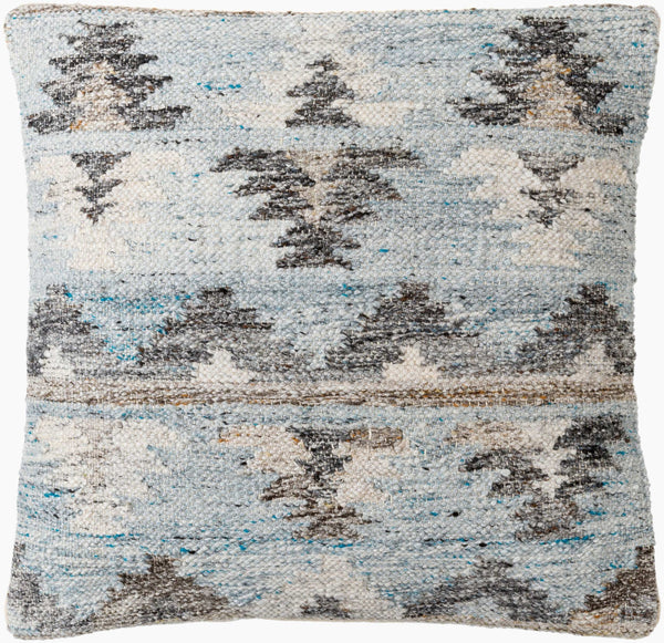 Surya Alyssa 14"L X 22"W Southwestern Accent Pillow – Unique Design, Comfort, And Easy Care For Any Room Gray Recycled Pet Yarn,Cotton Ays006-1818