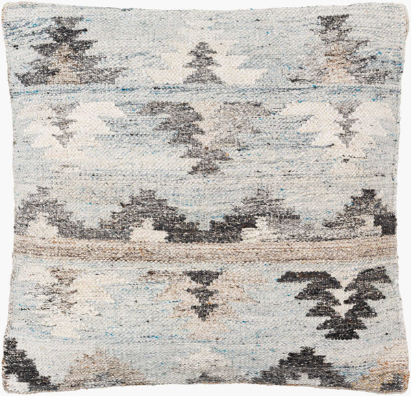 Surya Alyssa 14"L X 22"W Southwestern Accent Pillow – Unique Design, Comfort, And Easy Care For Any Room Gray Recycled Pet Yarn,Cotton Ays006-2222d