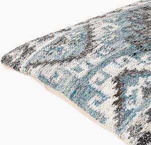 Surya Alyssa 14"L X 22"W Southwestern Accent Pillow – Unique Design, Comfort, And Easy Care For Any Room Gray Recycled Pet Yarn,Cotton Ays007-2020p