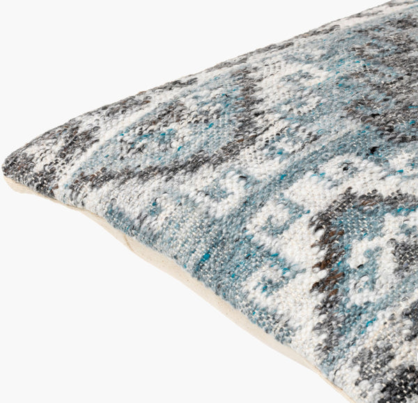 Surya Alyssa 14"L X 22"W Southwestern Accent Pillow – Unique Design, Comfort, And Easy Care For Any Room Gray Recycled Pet Yarn,Cotton Ays007-2020p