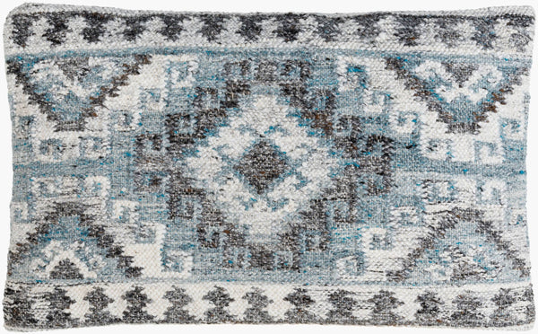 Surya Alyssa 14"L X 22"W Southwestern Accent Pillow – Unique Design, Comfort, And Easy Care For Any Room Gray Recycled Pet Yarn,Cotton Ays007-1422d