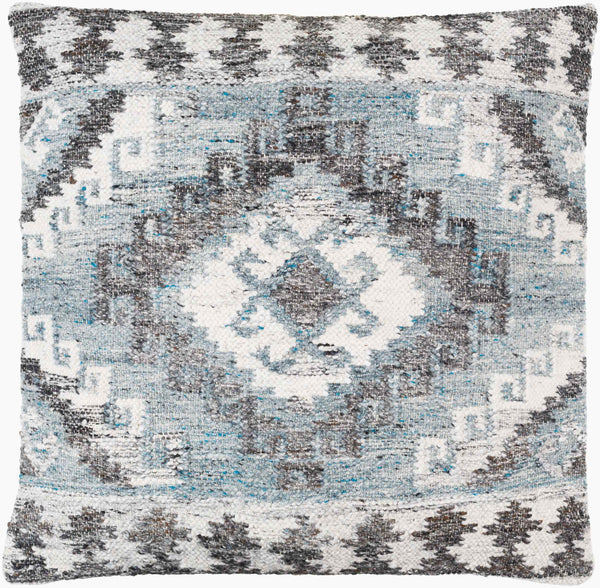 Surya Alyssa 14"L X 22"W Southwestern Accent Pillow – Unique Design, Comfort, And Easy Care For Any Room Gray Recycled Pet Yarn,Cotton Ays007-2020p