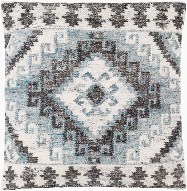 Surya Alyssa 14"L X 22"W Southwestern Accent Pillow – Unique Design, Comfort, And Easy Care For Any Room Gray Recycled Pet Yarn,Cotton Ays007-2222d