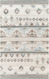 Alyssa AYS-2300 9' x 12' Handmade Rug AYS2300-912  Ice Blue, White, Black, Medium Brown, Dark Blue, Blue Surya