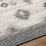 Alyssa AYS-2300 9' x 12' Handmade Rug AYS2300-912  Ice Blue, White, Black, Medium Brown, Dark Blue, Blue Surya