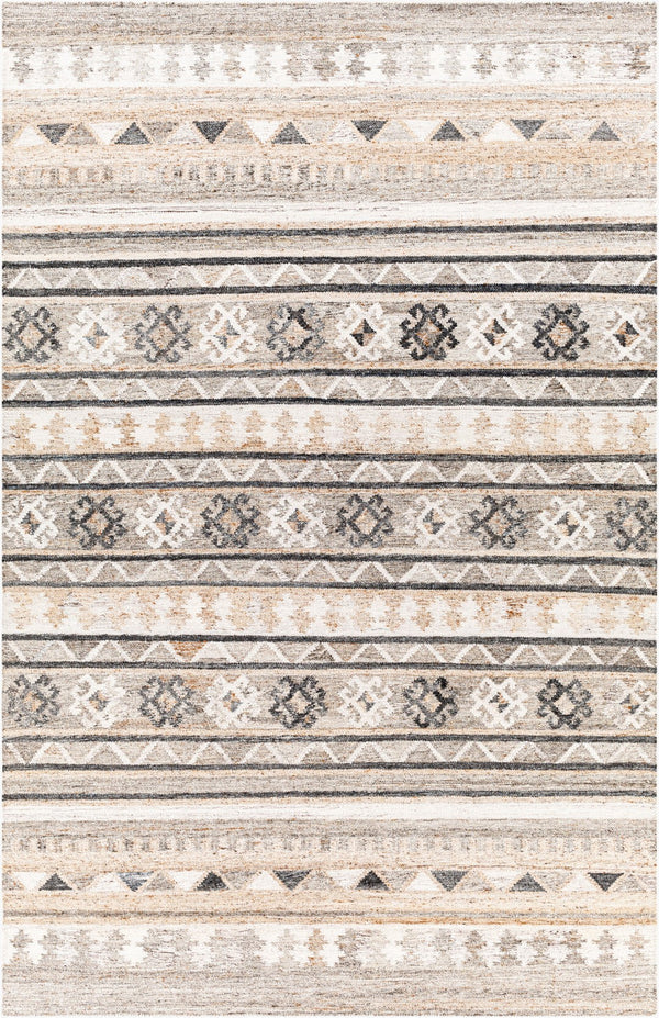 Surya Alyssa 2' X 3' Handmade Flatweave Rug - Rustic Recycled Pet Yarn, Durable, Easy To Clean Decor Piece Medium Gray Recycled Pet Yarn Ays2301-23