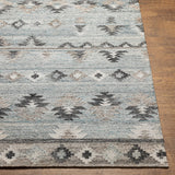 Alyssa AYS-2303 9' x 12' Handmade Rug AYS2303-912  Pale Blue, Medium Gray, White, Brown, Black, Blue Surya