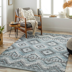 Surya Alyssa 2' X 3' Handmade Flatweave Rug - Rustic Recycled Pet Yarn, Durable, Easy To Clean Decor Piece Gray Recycled Pet Yarn Ays2304-23