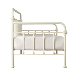 Homelegance By Top-Line Sione Antique Iron Metal Twin Daybed White Metal