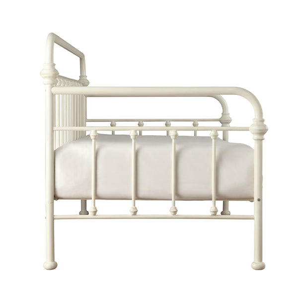 Homelegance By Top-Line Sione Antique Iron Metal Twin Daybed White Metal