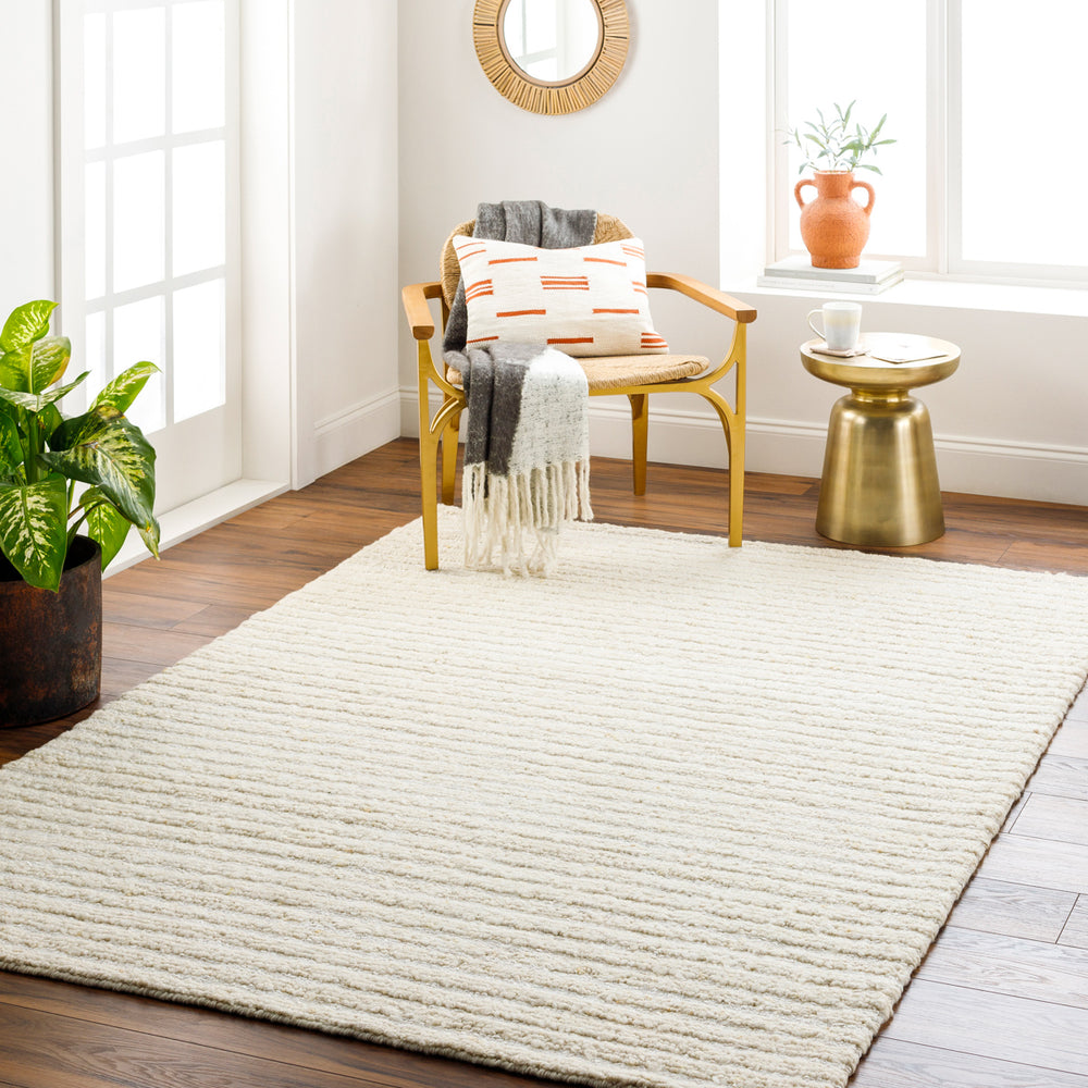 Anya AYY-2300 9' x 12' Handmade Rug AYY2300-912  Gray, Light Olive, Taupe, Off-White Surya