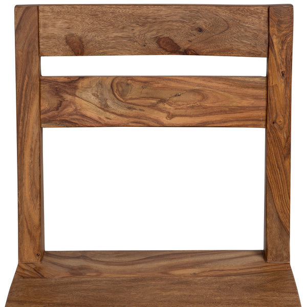 Porter Designs Porter Urban Solid Sheesham Wood Counter Height Dining Chairs, Set Of 2 – Eco-friendly Design! Natural Wood 07-117-11-1404