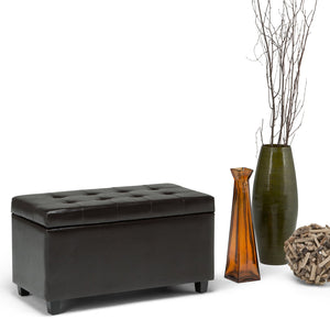 English Elm Cosmopolitan Storage Ottoman In Tanners Brown - Stylish, Durable & Versatile Storage Solution For Any Room B136P159782