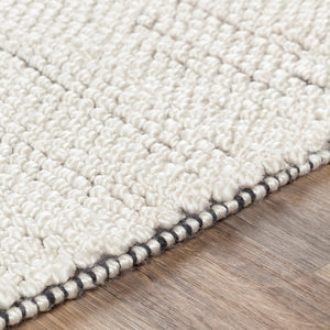 Surya Azalea 2' X 3' Eco-friendly Handmade Rug - Global Style, Unique Texture, And Cozy Home Accent Black Recycled Pet Yarn Aza2300-23