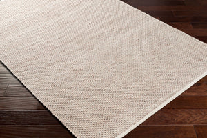 Surya Azalea 2' X 3' Eco-friendly Handmade Rug - Global Style, Unique Texture, And Cozy Home Accent Off,White Recycled Pet Yarn Aza2304-268