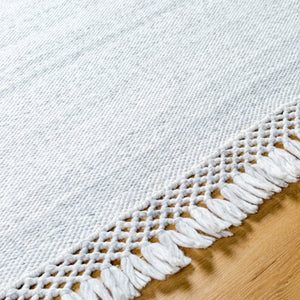 Surya Azalea 2' X 3' Eco-friendly Handmade Rug - Global Style, Unique Texture, And Cozy Home Accent Light Slate Recycled Pet Yarn Aza2307-23