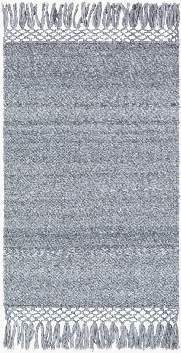 Surya Azalea 2' X 3' Eco-friendly Handmade Rug - Global Style, Unique Texture, And Cozy Home Accent Slate Recycled Pet Yarn Aza2309-23