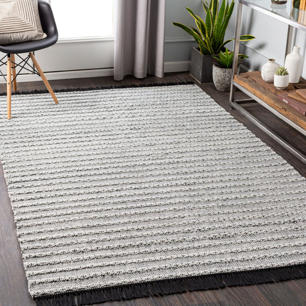 Surya Azalea 2' X 3' Eco-friendly Handmade Rug - Global Style, Unique Texture, And Cozy Home Accent Light Slate Recycled Pet Yarn Aza2310-23
