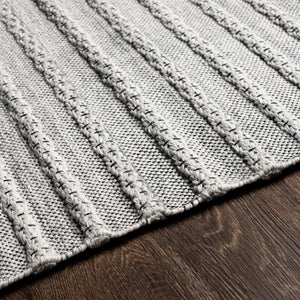 Surya Azalea 2' X 3' Eco-friendly Handmade Rug - Global Style, Unique Texture, And Cozy Home Accent Light Slate Recycled Pet Yarn Aza2310-23
