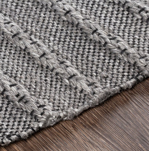 Surya Azalea 2' X 3' Eco-friendly Handmade Rug - Global Style, Unique Texture, And Cozy Home Accent Gray Recycled Pet Yarn Aza2311-576