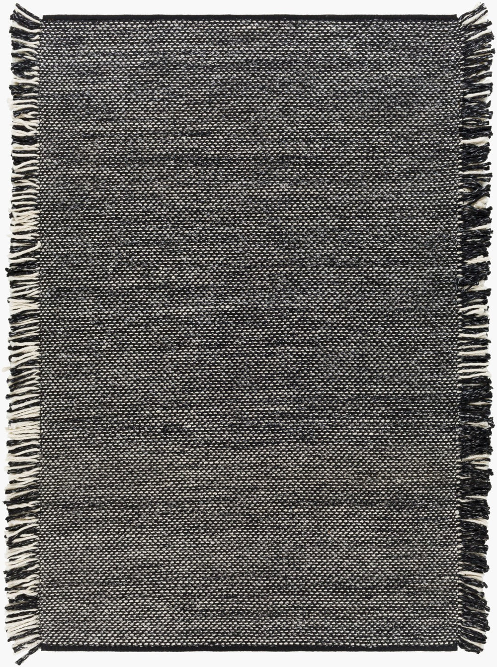 Surya Azalea 2' X 3' Eco-friendly Handmade Rug - Global Style, Unique Texture, And Cozy Home Accent Black Recycled Pet Yarn Aza2312-23