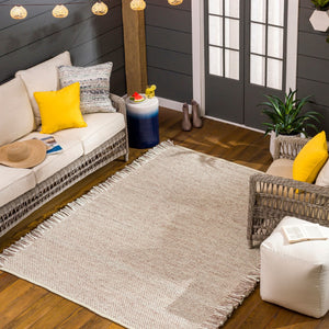 Surya Azalea 2' X 3' Eco-friendly Handmade Rug - Global Style, Unique Texture, And Cozy Home Accent Taupe Recycled Pet Yarn Aza2313-23