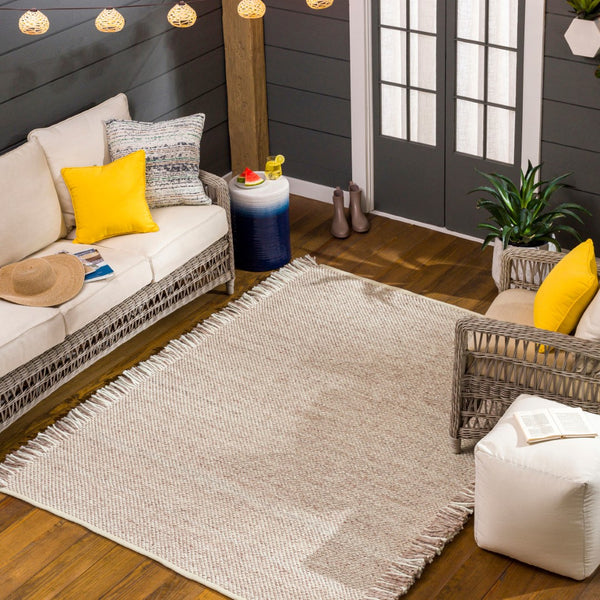 Surya Azalea 2' X 3' Eco-friendly Handmade Rug - Global Style, Unique Texture, And Cozy Home Accent Taupe Recycled Pet Yarn Aza2313-23