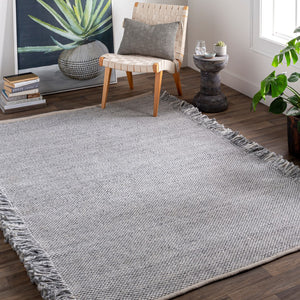 Surya Azalea 2' X 3' Eco-friendly Handmade Rug - Global Style, Unique Texture, And Cozy Home Accent Light Slate Recycled Pet Yarn Aza2314-268