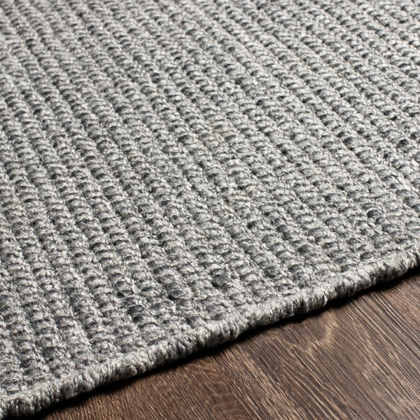 Surya Azalea 2' X 3' Eco-friendly Handmade Rug - Global Style, Unique Texture, And Cozy Home Accent Medium Gray Recycled Pet Yarn Aza2316-268