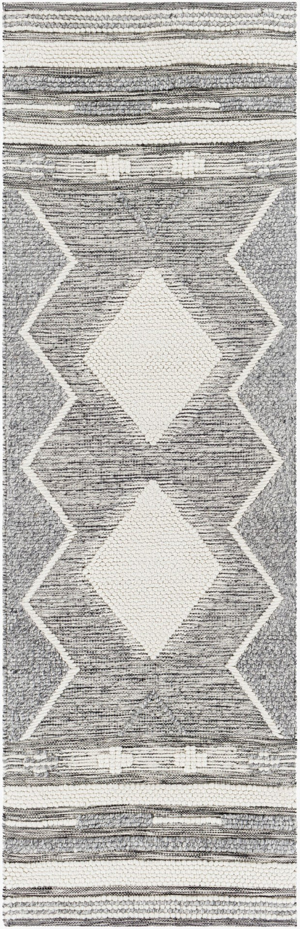 Surya Azalea 2' X 3' Eco-friendly Handmade Rug - Global Style, Unique Texture, And Cozy Home Accent Light Slate Recycled Pet Yarn Aza2317-268