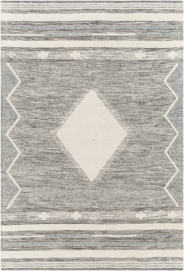 Surya Azalea 2' X 3' Eco-friendly Handmade Rug - Global Style, Unique Texture, And Cozy Home Accent Light Slate Recycled Pet Yarn Aza2317-23