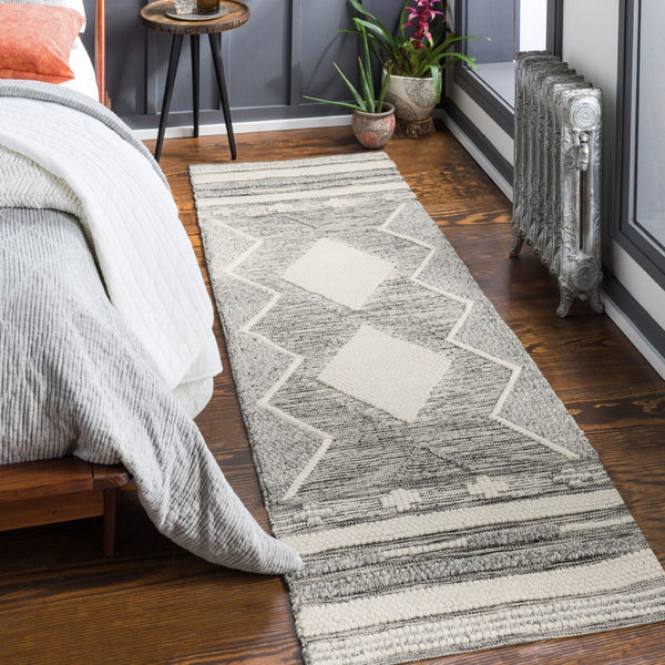 Surya Azalea 2' X 3' Eco-friendly Handmade Rug - Global Style, Unique Texture, And Cozy Home Accent Light Slate Recycled Pet Yarn Aza2317-268