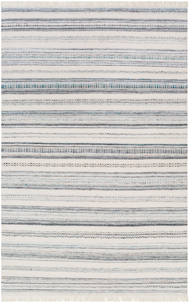 Azalea AZA-2318 12' x 15' Handmade Rug AZA2318-1215  Light Beige, Brown, Aqua, Charcoal, Black, Light Gray Surya