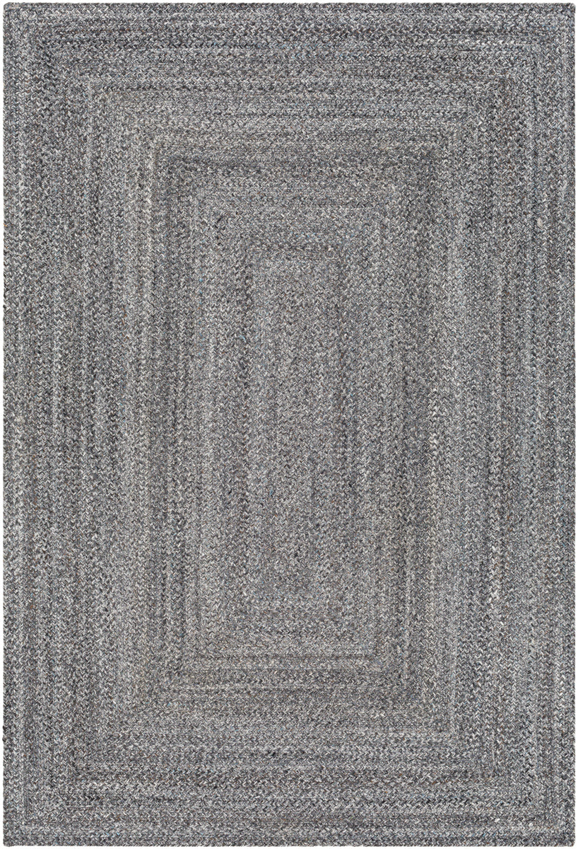 Azalea AZA-2320 12' x 15' Handmade Rug AZA2320-1215  Medium Gray, Light Slate, Black, Dark Brown Surya
