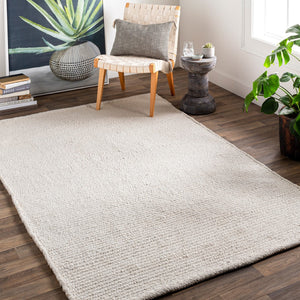 Surya Azalea 2' X 3' Eco-friendly Handmade Rug - Global Style, Unique Texture, And Cozy Home Accent Light Beige Recycled Pet Yarn Aza2325-23