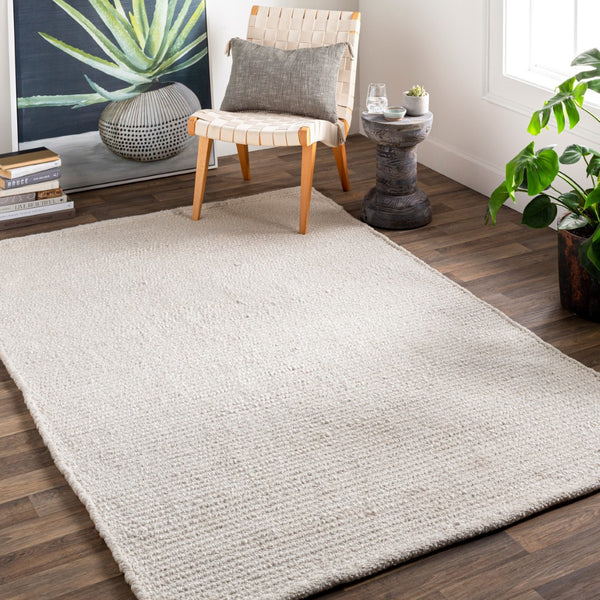 Surya Azalea 2' X 3' Eco-friendly Handmade Rug - Global Style, Unique Texture, And Cozy Home Accent Light Beige Recycled Pet Yarn Aza2325-23