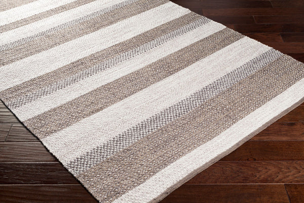 Surya Azalea 2' X 3' Eco-friendly Handmade Rug - Global Style, Unique Texture, And Cozy Home Accent Cream Recycled Pet Yarn Aza2328-268